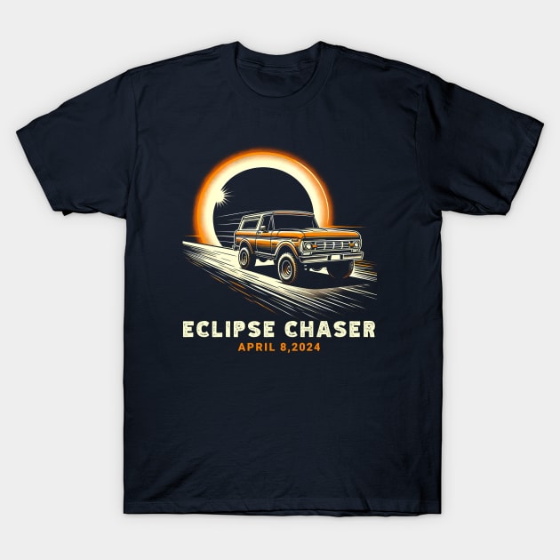 Eclipse Chaser 2024 Total Solar Eclipse Truck Road Trip T-Shirt T-Shirt by Klimek Prints